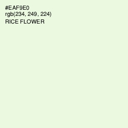 #EAF9E0 - Rice Flower Color Image